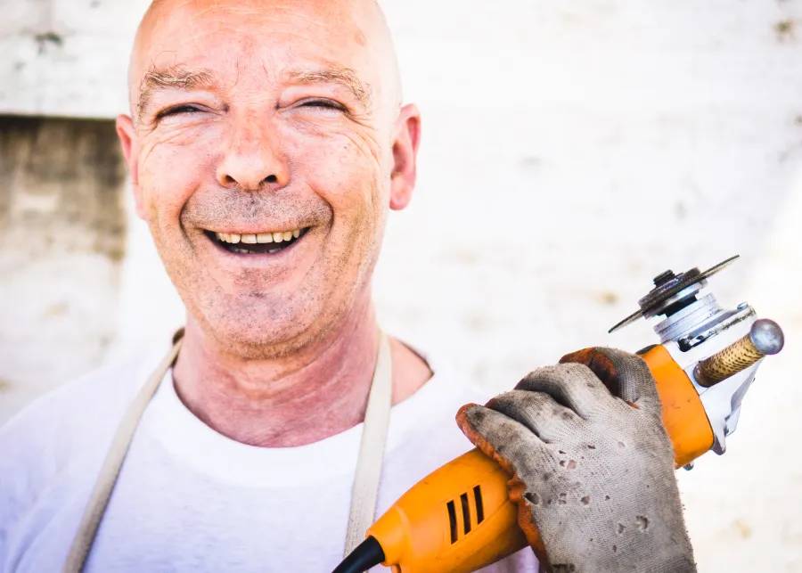 Handwerker bei der Arbeit